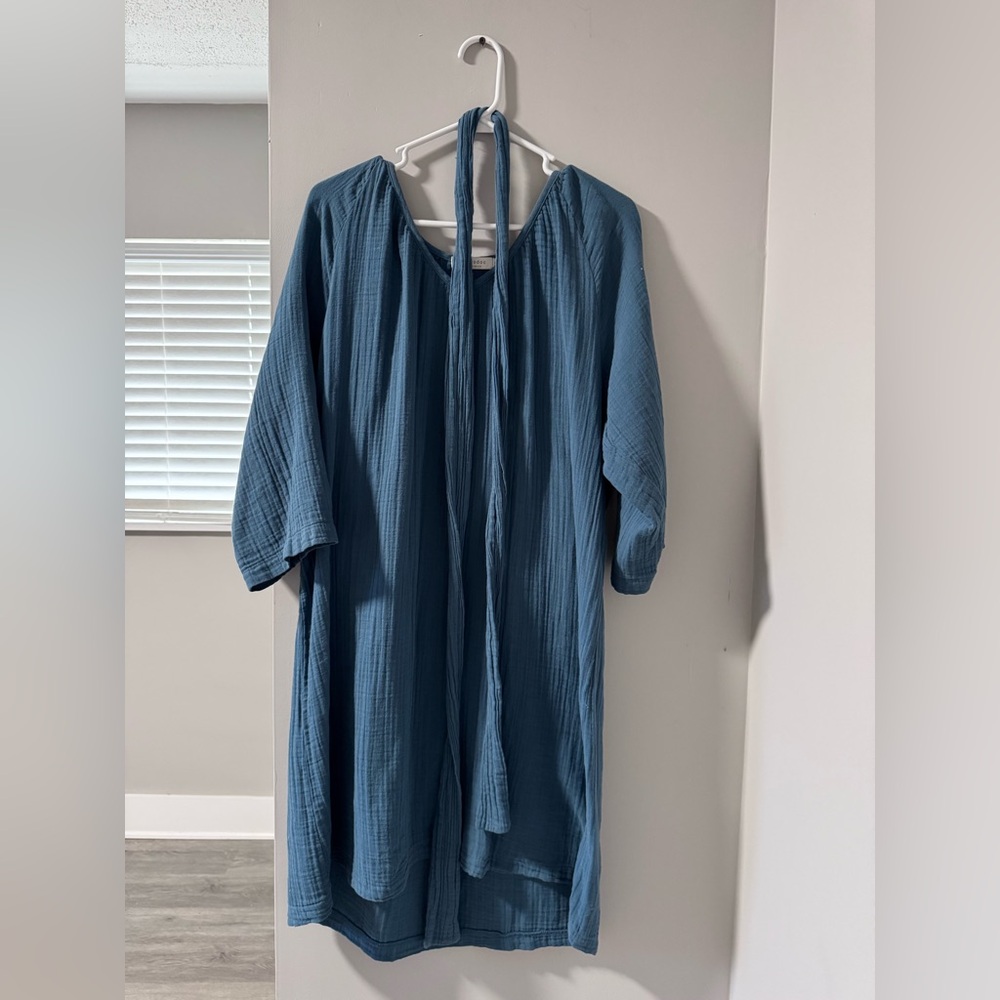 Elegant Blue Women's Dress